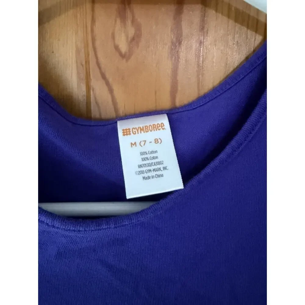 Gymboree Girls Everyday Playwear Purple Striped Knit Dress M (7-8)